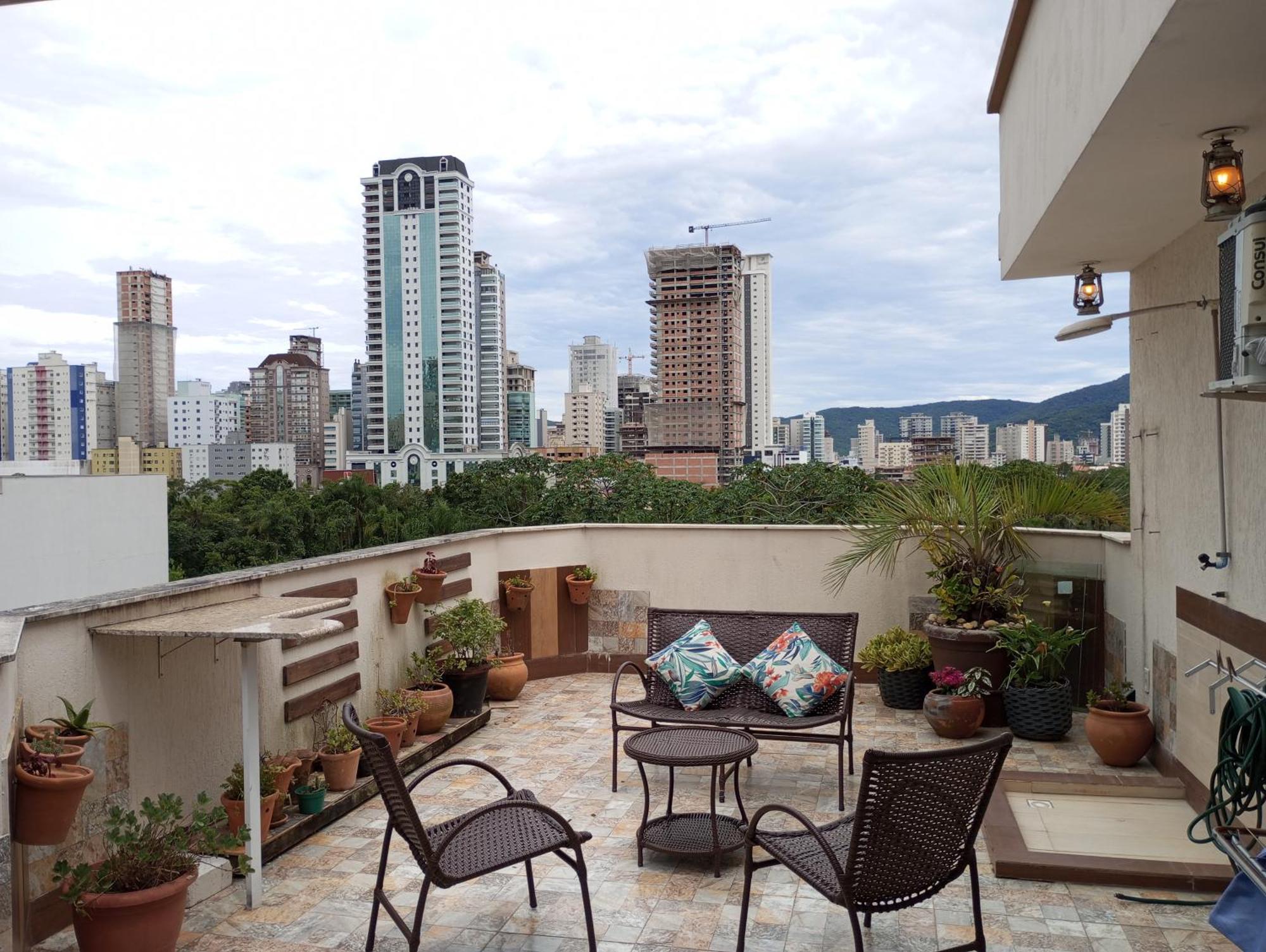 Apartament Linda Cobertura Duplex Compartilhada A Duas Quadras Do Mar Itapema Zewnętrze zdjęcie